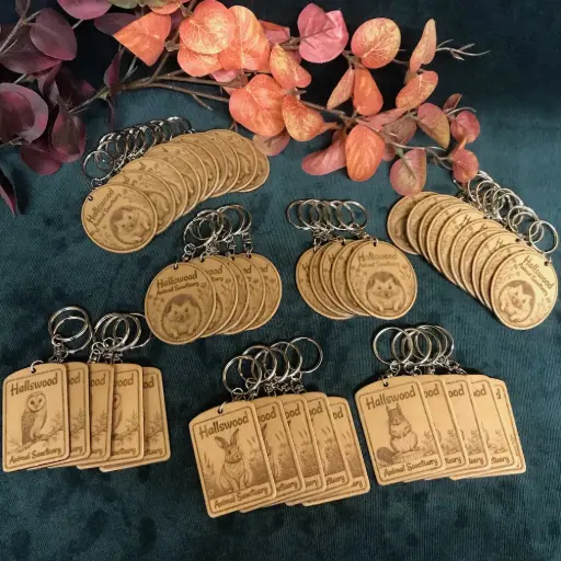 Hallswood Animal Sanctuary Custom Designed Keyrings