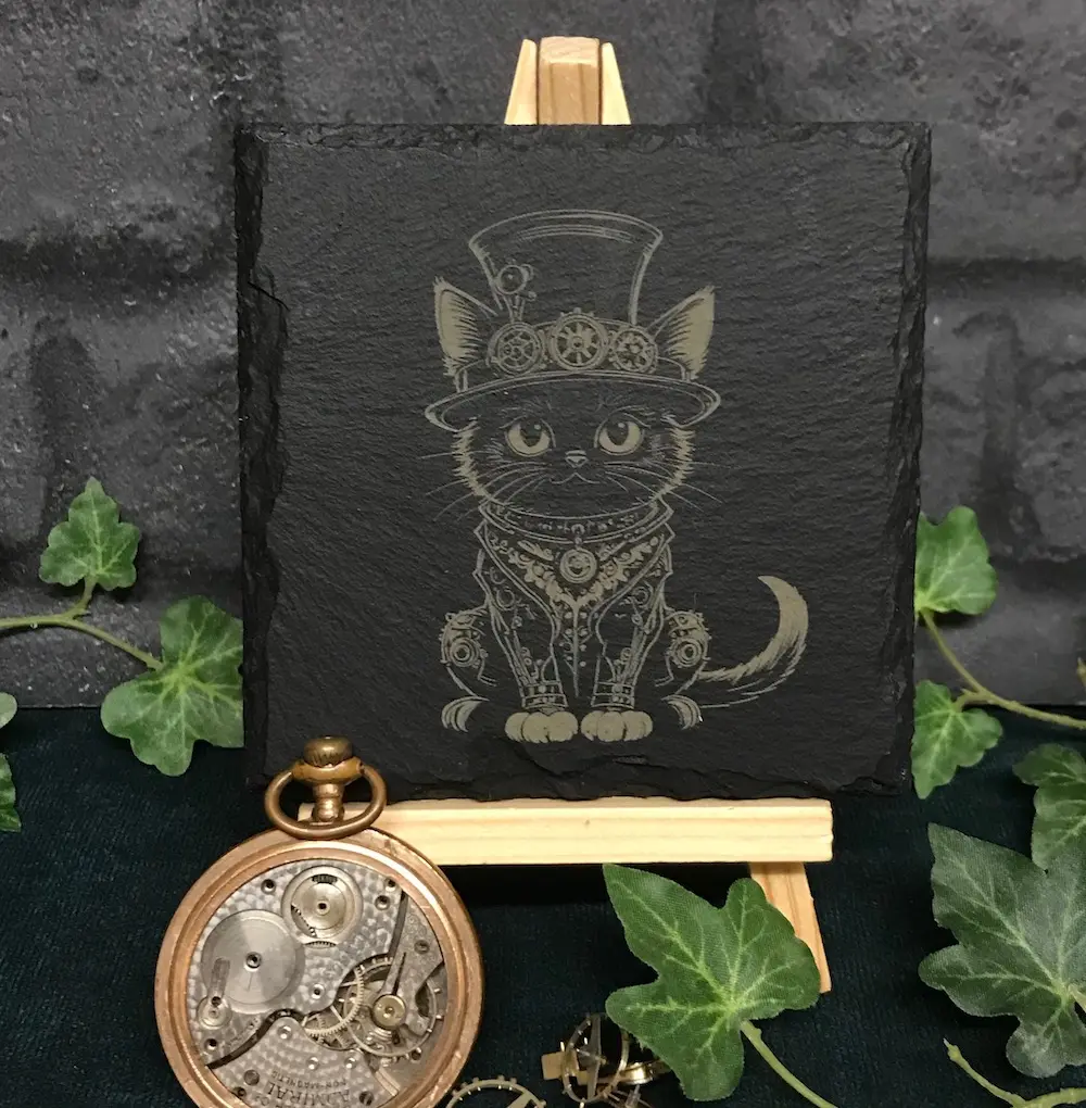 02-steampunk-cat-slate-coasters.webp