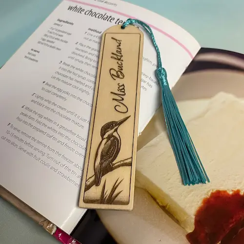 kingfisher--personalised bookmark-closeup.webp