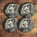 Spaniel coaster set of four.webp