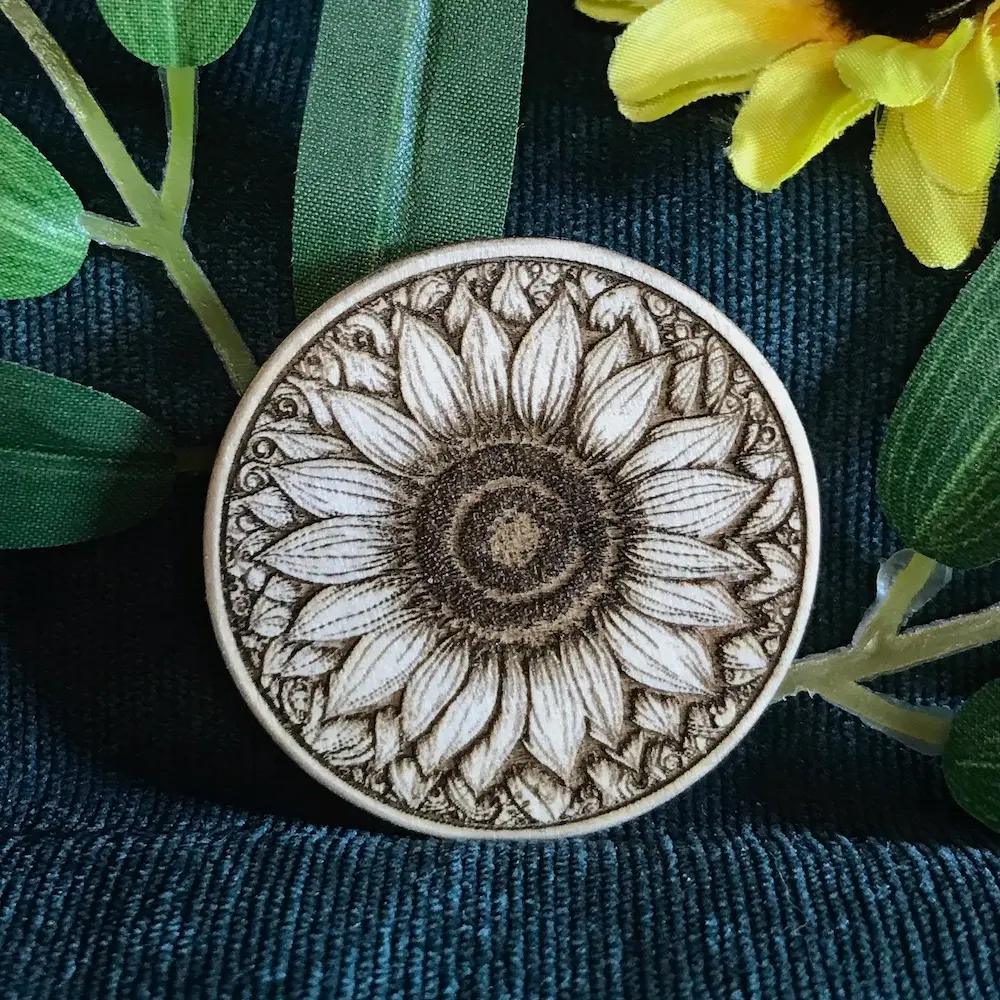 Sunflower Brooch