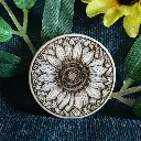 Sunflower Brooch
