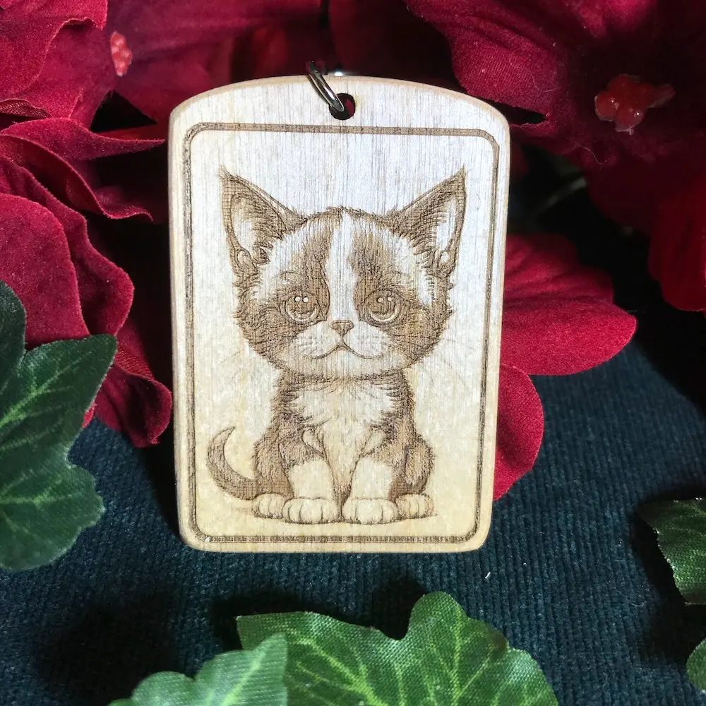 Tuxedo Cat  Keyring