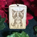 Tuxedo Cat  Keyring