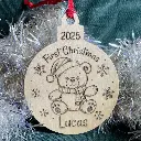 Personalised Baby's First Christmas Bauble