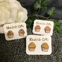 Cupcake Stud Earrings