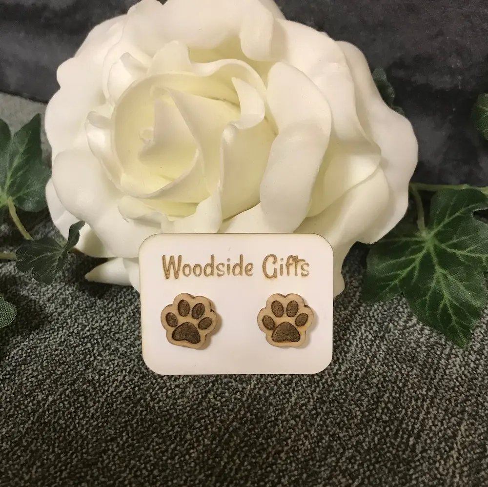 Paw Stud Earrings