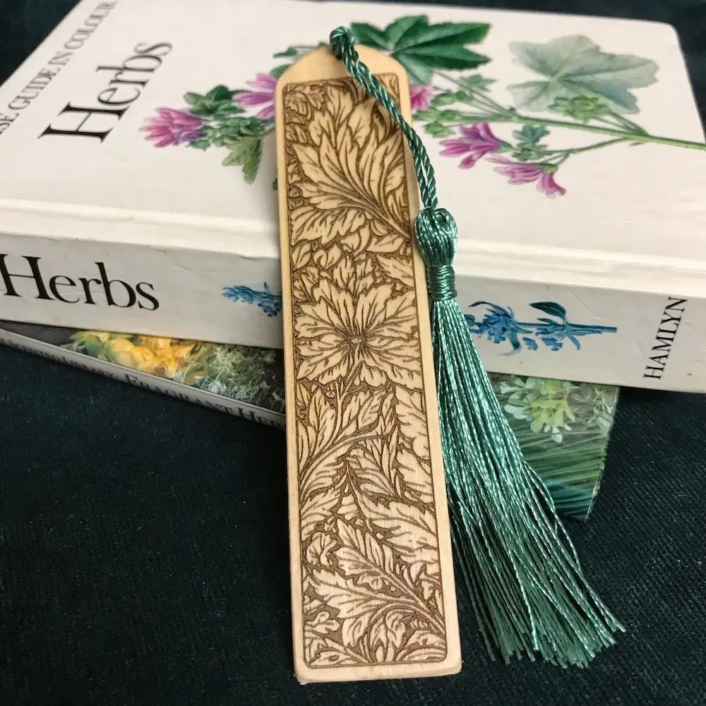 Floral 01 - Laser Engraved Bookmark