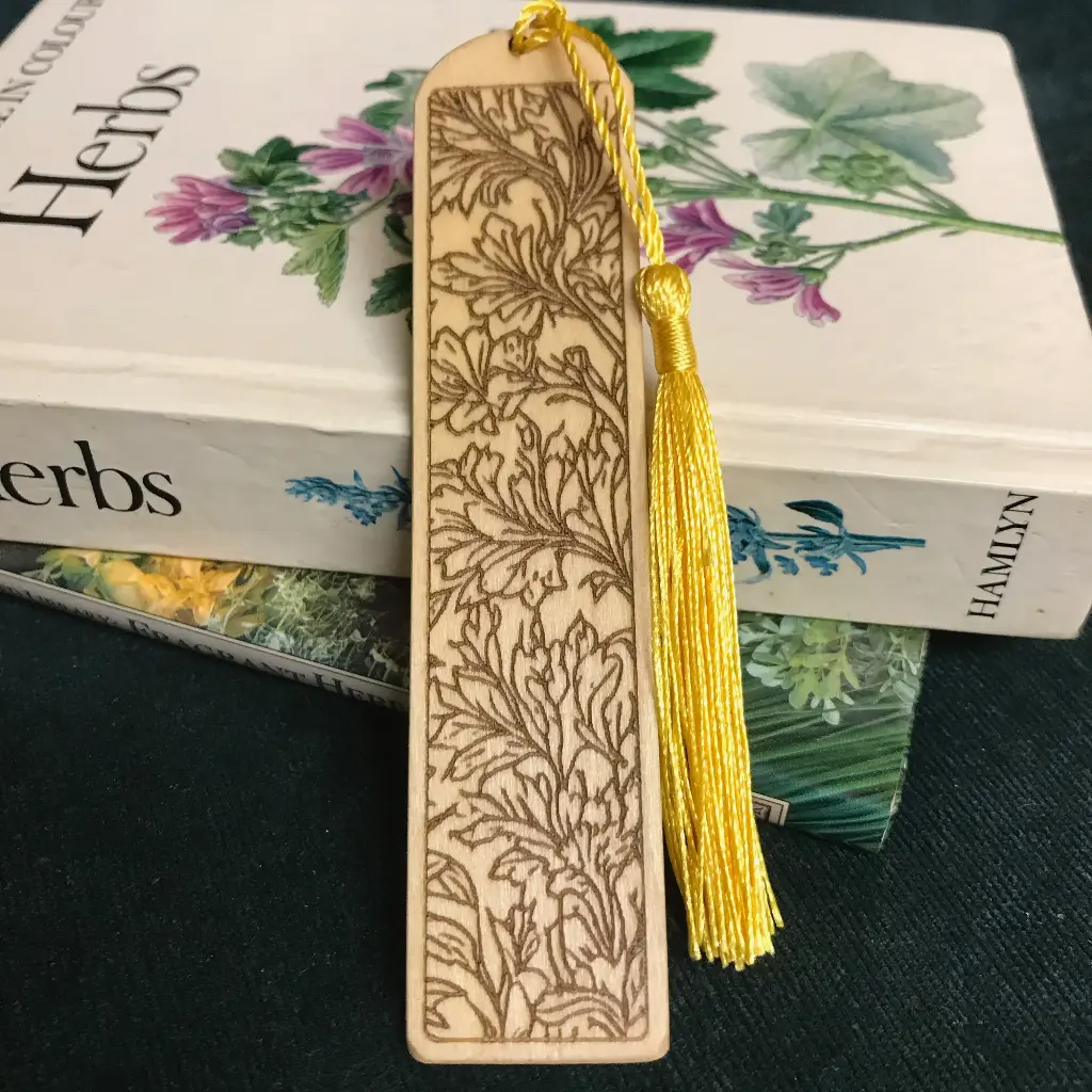 Floral 03 - Laser Engraved Bookmark
