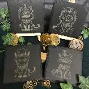 Steampunk Cats - Square Slate Coasters