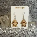 Gingerbread man - Dangly Earrings