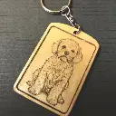 Cockapoo Keyring
