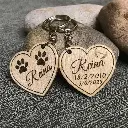 Personalised Pawprints Keyring