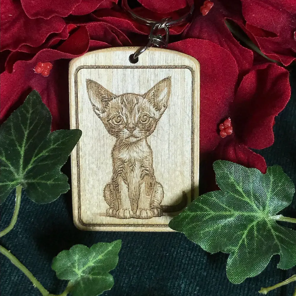 Abyssinian Cat Keyring