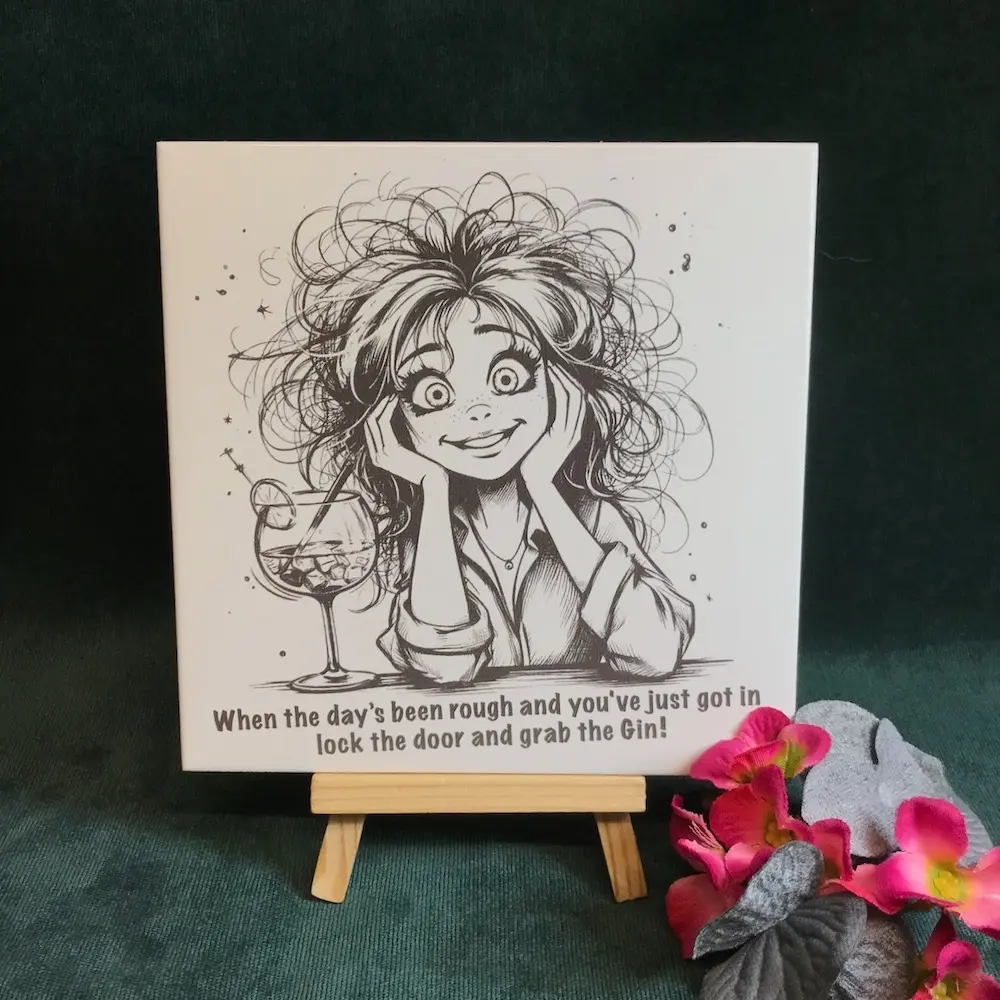 Gin Lady Tile