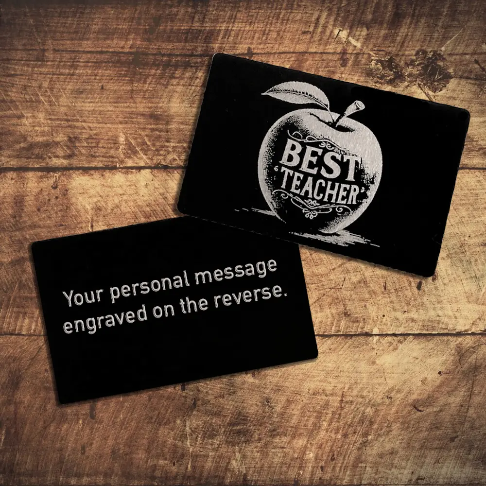 Personalised Best Teacher Wallet Card