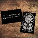 Personalised Flower Teacher Wallet Card