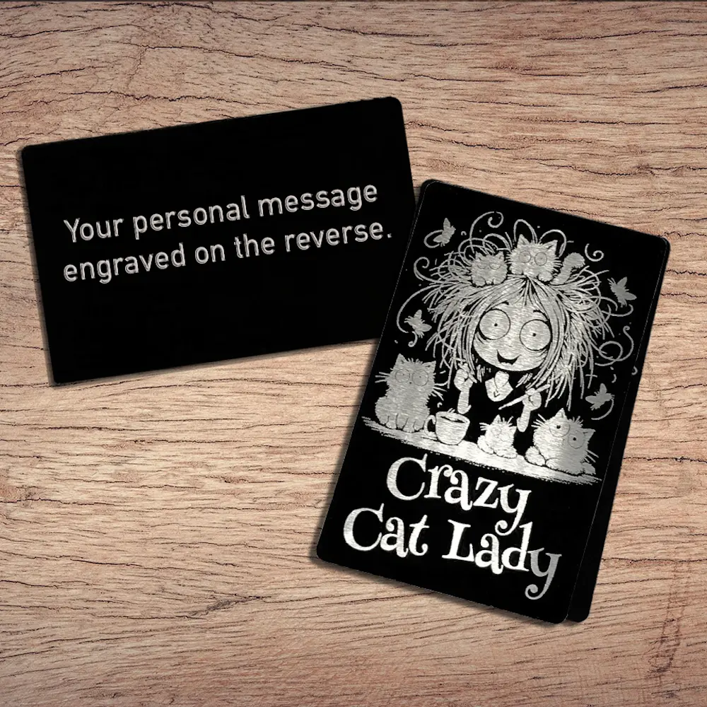 Crazy Cat Lady Wallet Card