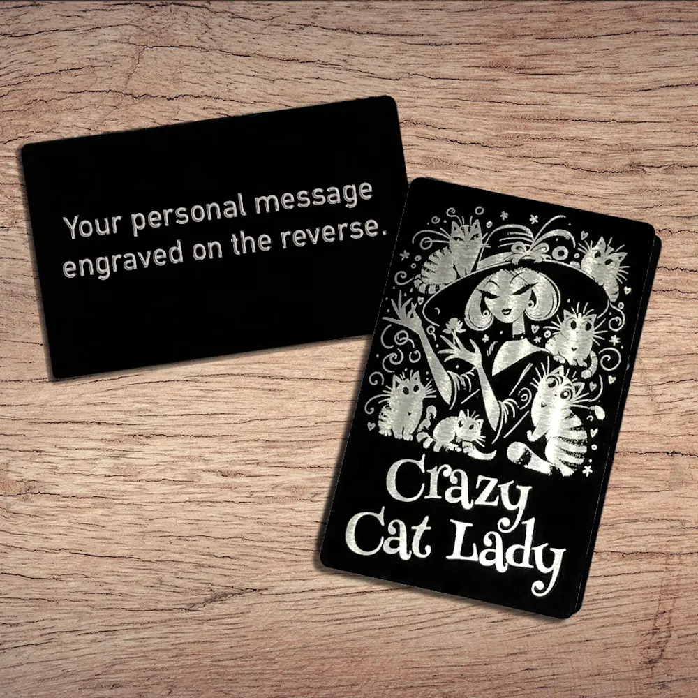 Crazy Cat Lady Wallet Card