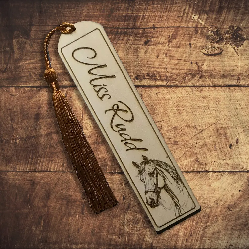 Horse  - Personalised Bookmark