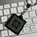Black CPU Keyring 
