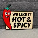 Hot & Spicy Sign