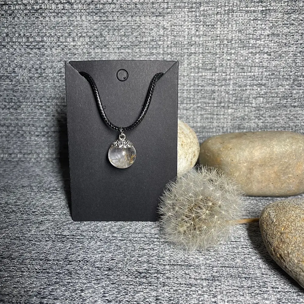 Dandelion Seed Sphere Necklaces