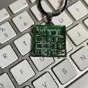 Circuit Board Necklace - Square