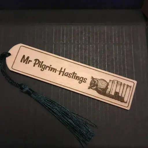 Owl on Books - Personalised Bookmark