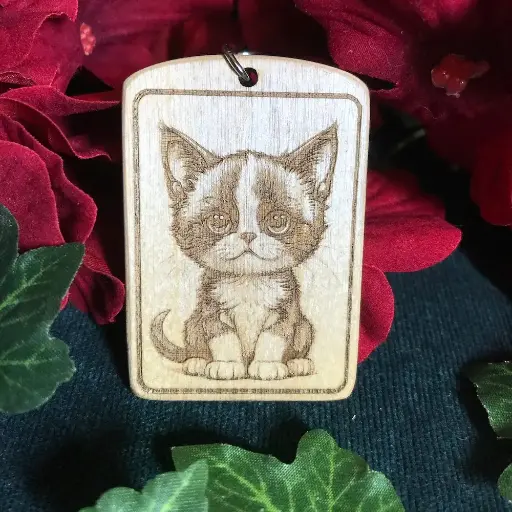 Tuxedo Cat  Keyring
