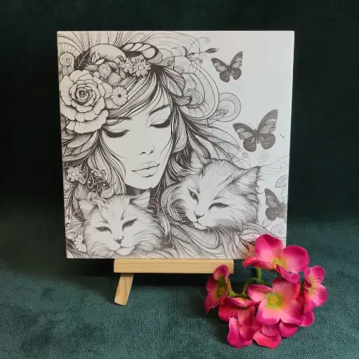 Cat Lady Tile