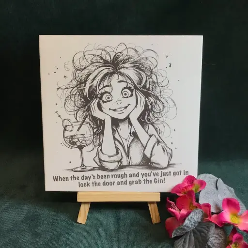 Gin Lady Tile