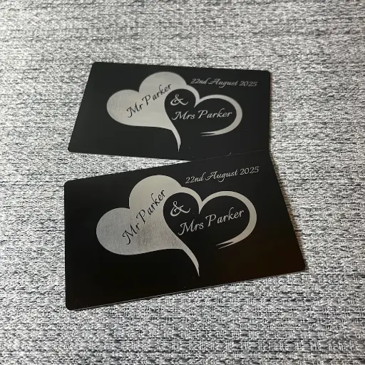 Personalised Mr & Mrs Wedding Wallet Cards