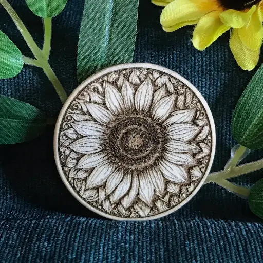 Sunflower Brooch