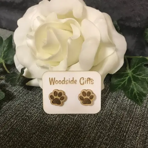 Paw Stud Earrings